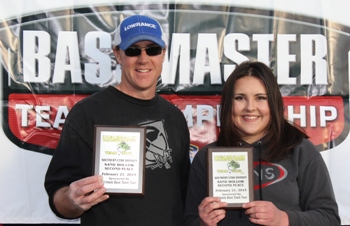 Kyle and Aspen Richins 2nd at Sand Hollow 14.71 lbs
